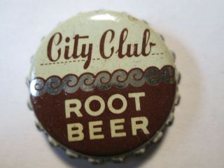 Cork Soda Bottle Cap City Club Root Beer Armstrong Crown