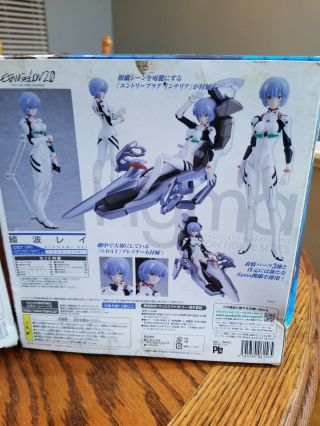 Figma Evangelion 2.  0 Rei Ayanami Plugsuit Ver.  Max Factory Figure Japan F/S 2