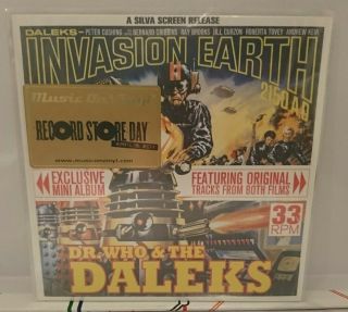 Doctor Who Dr Who & The Daleks Invasion Earth 2150 Ad 7 " Orange Vinyl Rsd 2011