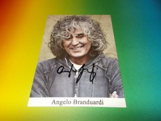 Angelo Branduardi Signiert Signed Autograph Postcard Autogramm In Person