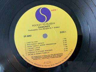 The Ramones - Rocket to Russia 1977 Sire Sterling,  Lyrics LP Vinyl Record Album 4