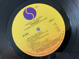 The Ramones - Rocket to Russia 1977 Sire Sterling,  Lyrics LP Vinyl Record Album 5