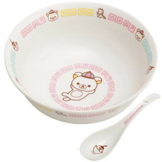 Rilakkuma Ramen Bowl Chinese Style Design With Spoon San - X Japan