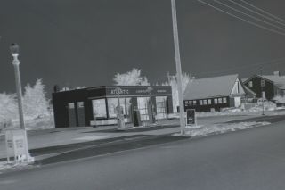 Vintage Atlantic Station Negative Cortland & Englewood,  Tonawanda,  Ny Large