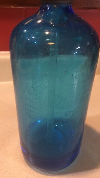 Pittsburgh Seltzer Co Bottle.  Pennsylvania Pa