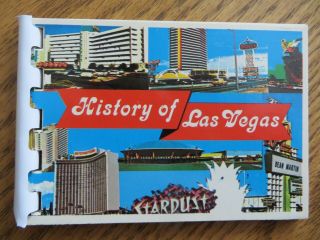 Vintage 1950s History Of Las Vegas Strip Souvenir Flip Book
