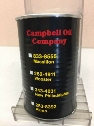 Campbell Oil Company SUNOCO Motor Oil Novelty employee gift Oil can Clock NIB 3
