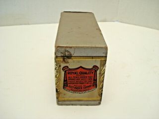 Antique Loose Tea Box Royal Quality Country Store Display Rust Parker DULUTH 6