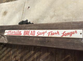 Vintage Merita Bread Stand Rack Sign