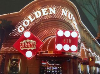 Golden Nugget Casino - Red Craps Table Dice - Las Vegas Nv - Matched Pair - 616