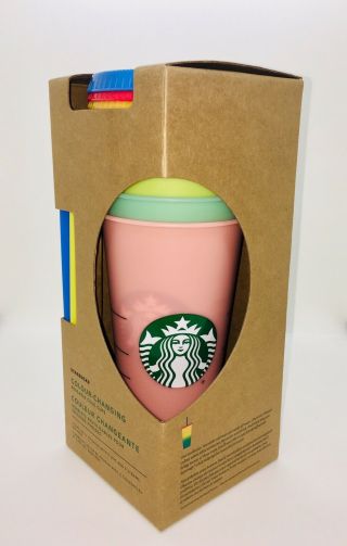 STARBUCKS Color - Changing ReUsable Cold Cups 5 Cups (24 fl oz each) In A Pack 2