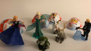 6 From Set Of 8 - Kinder Joy Disney Frozen - Surprise Egg Toy