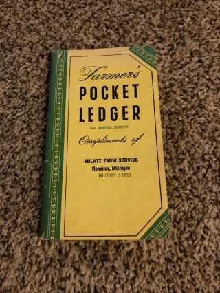 John Deere Farmers Pocket Ledger