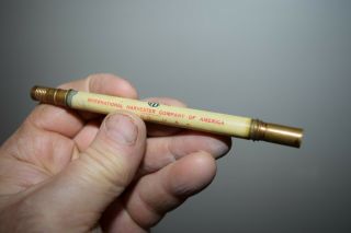 antique ihc IH INTERNATIONAL HARVESTER advertising pencil 3