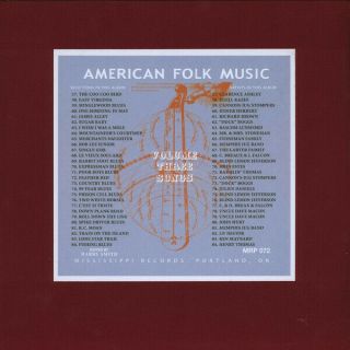 Harry Smith - American Folk Music Volume Three: Songs 2xlp