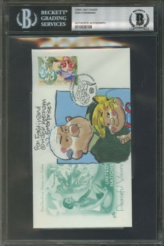 Ron Ferdinant Dennis The Menace Signed First Day Cover Auto Autograph Bgs Bas