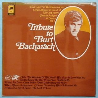 Various Artists Tribute To Burt Bacharach 1970 Uk 12 - Track Vinyl Lp Record
