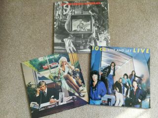 10cc - 3 X Lp Joblot How Dare You,  The Soundtrack & Live And Let Live