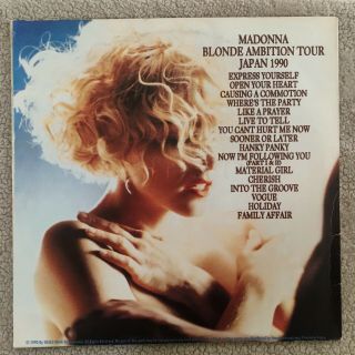 Madonna - Blond Ambition World Tour RARE Double LP Live in Japan 1990 2