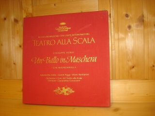 Lpm 18680/82 Verdi Un Ballo In Maschera Gavazzeni Dgg 3 Lp Linen Box Tulip