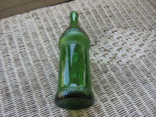 Vess Soda Bottle,  Green Glass 24 Ounce,  1930 - 40 