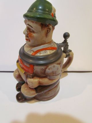 Vintage Gerzit Character Pottery Beer Stein