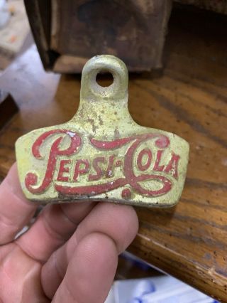 Starr " X " Stationary Wall Mounted Bottle Opener Embossed Pepsi - Cola In The Box
