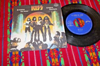 Kiss El Canon Del Amor - Love Gun 1977 Mexico 7 " 45 Gamma Hard Rock