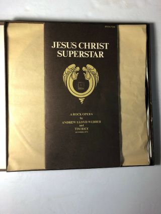 JESUS CHRIST SUPERSTAR Double LP Vinyl VG,  DXSA - 7206 w/Booklet 1970 Decca 2