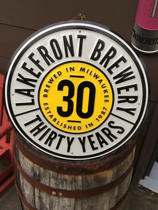 Lakefront Brewery Metal Beer Sign