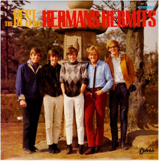 RARE The BEST of HERMAN ' S HERMITS LP (1965) Japanese IMPORT Red VINYL Pristine 2