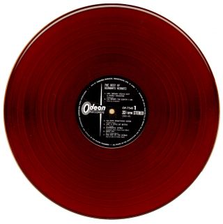 RARE The BEST of HERMAN ' S HERMITS LP (1965) Japanese IMPORT Red VINYL Pristine 4