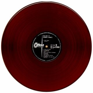 RARE The BEST of HERMAN ' S HERMITS LP (1965) Japanese IMPORT Red VINYL Pristine 5