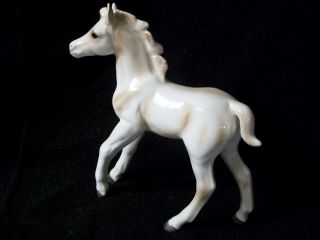 Porcelain Ceramic Pottery Horse Statue Figurine China Japan ?foal Pony Arabian ?