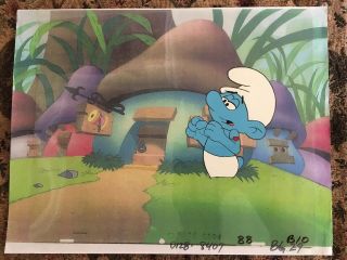 The Smurfs - Hand Painted Animation Art - Production Cel - Misc.