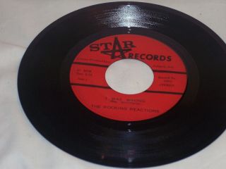 Garage Rock 45 The Rocking Reactions I Was Wrong/wednesday Night 1969 Star 5001