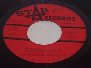 Garage Rock 45 The Rocking Reactions I Was Wrong/Wednesday Night 1969 Star 5001 2