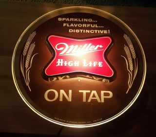 Very Rare Vintage Miller High Life Lighted Sign -