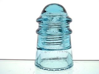 - BRIGHT CORNFLOWER BLUE McLAUGHLIN No 9 Pony Glass Insulator 2
