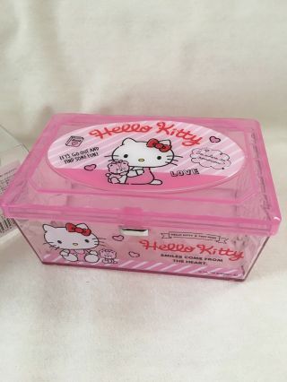Kei Hello Kitty Mini Plasti Box Pink Bear
