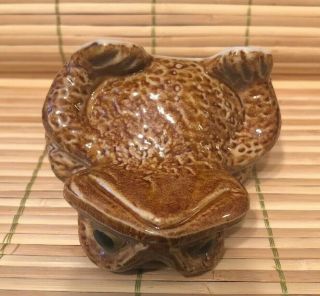 Vintage Ceramic Toad Frog Japan Toad Frog Ceramic Glazed Drip Toads Amphibian 3