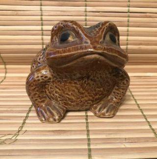 Vintage Ceramic Toad Frog Japan Toad Frog Ceramic Glazed Drip Toads Amphibian 4