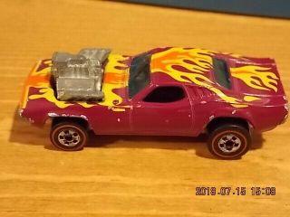 Hot Wheels Redlines – Show Off Purple With Orange & Yellow Flames 1970