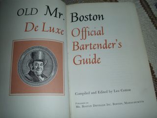 Old Mr.  Boston DeLuxe Official Bartender ' s Guide (©1963,  24th Printing) 4