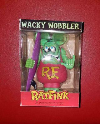 Rat Fink Figure Wacky Wobbler Ed " Big Daddy " Roth Funko