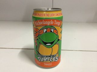 Teenage Mutant Ninja Turtles Schweppes Soft Drink Can - Michaelangelo Tango