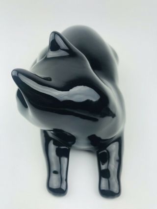 Elba Alcobaca Black Cat Ceramic Glass Eyes Figurine 3