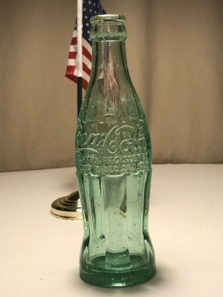 Patd Dec 25 1923 Coca - Cola Hobbleskirt Coke Bottle Mt Vernon Ill Illinois