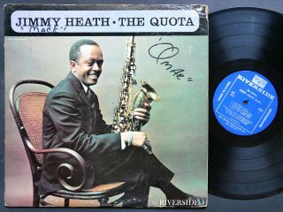 Jimmy Heath The Quota Lp Riverside Rlp 372 Mono Freddie Hubbard Cedar Walton