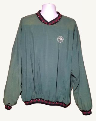 Mgm Grand Hotel & Casino Long Sleeve Turfer Golf Lined Pullover Embroidered Xxl